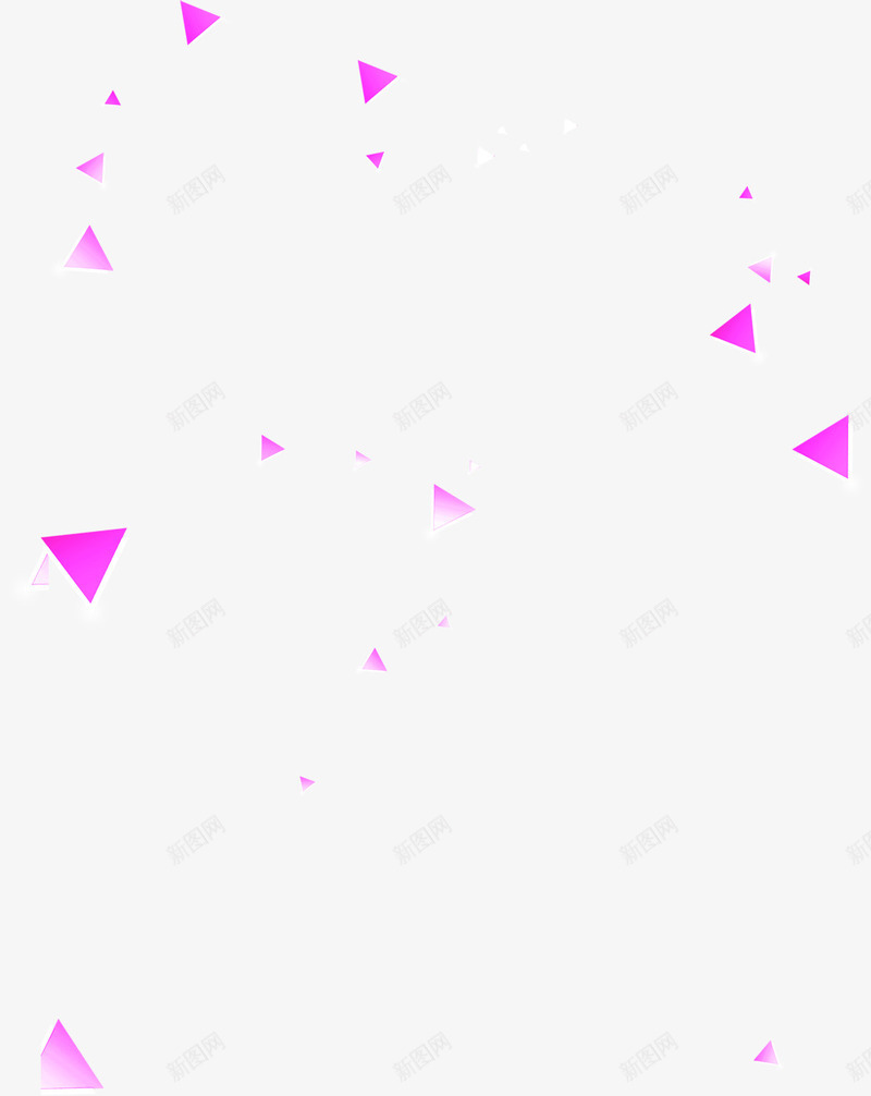 粉色三角形png免抠素材_88icon https://88icon.com 三角形 图片 粉色