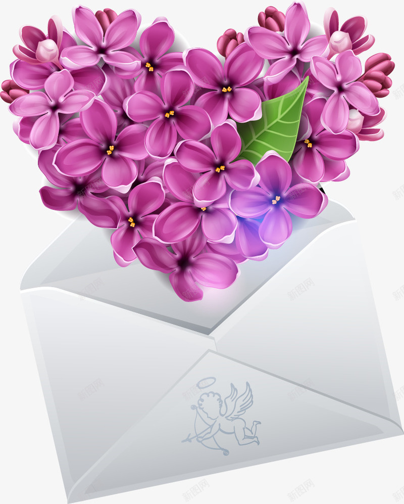 精美信封心形兰花矢量图ai免抠素材_88icon https://88icon.com 信封 兰花 心形 精美 矢量图