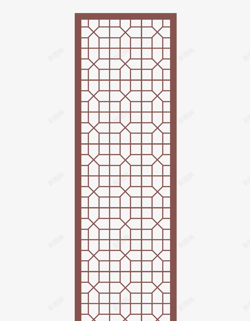 雕刻中式雕刻矢量图ai免抠素材_88icon https://88icon.com 中国风 实物屏风 屏风 矢量图 花纹 褐色 镂空 门窗 雕刻