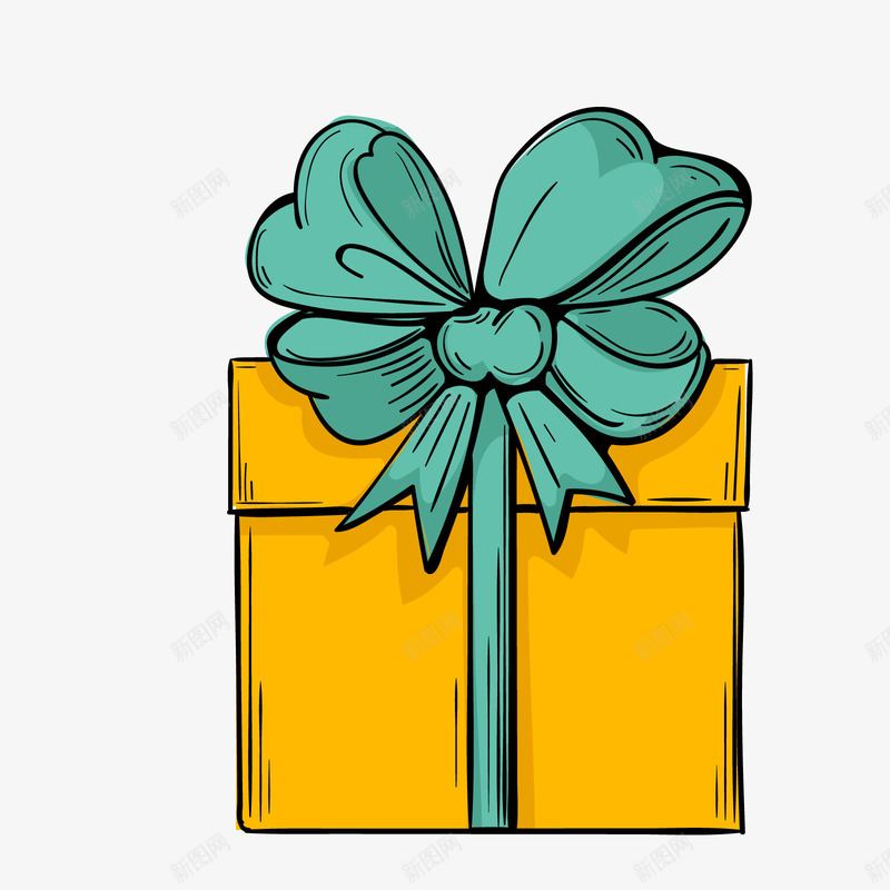 黄蓝色包装好的礼盒矢量图ai免抠素材_88icon https://88icon.com 包装礼盒 日常 礼盒 蓝色 黄色 黄色礼盒 矢量图