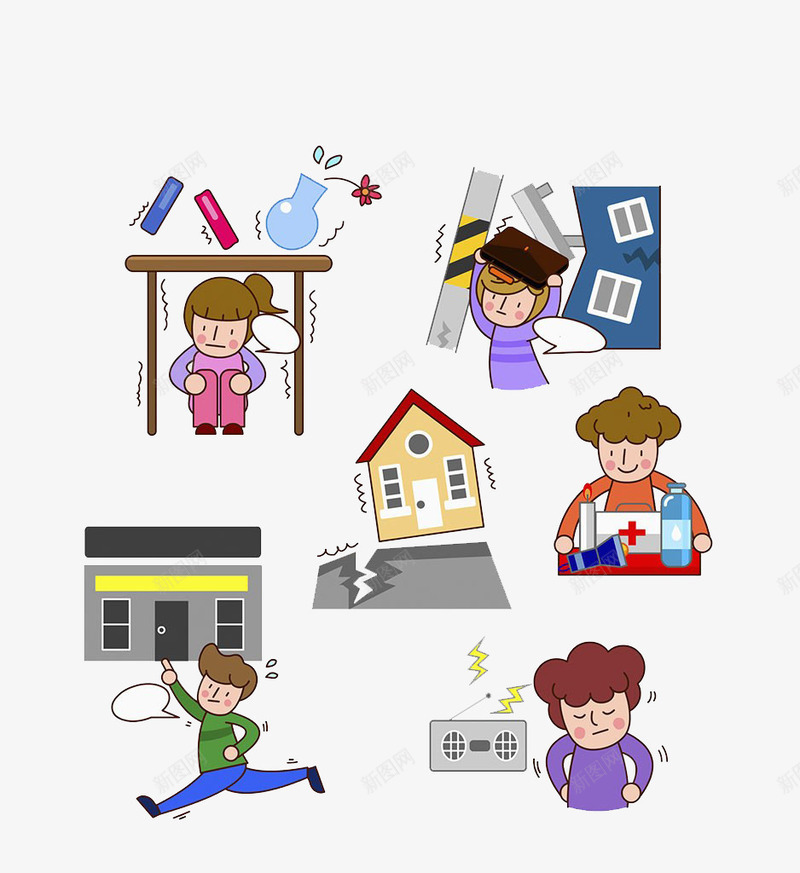 地震中塌陷的房子png免抠素材_88icon https://88icon.com 倒下 倒了 倒塌 卡通手绘 地震 坏掉 坏的 塌陷 房子 推倒 摇晃 摧毁 震动