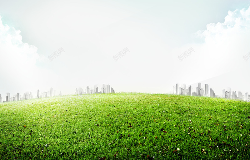 草地png免抠素材_88icon https://88icon.com 城市 大片草地 天空 植物 绿草 草地