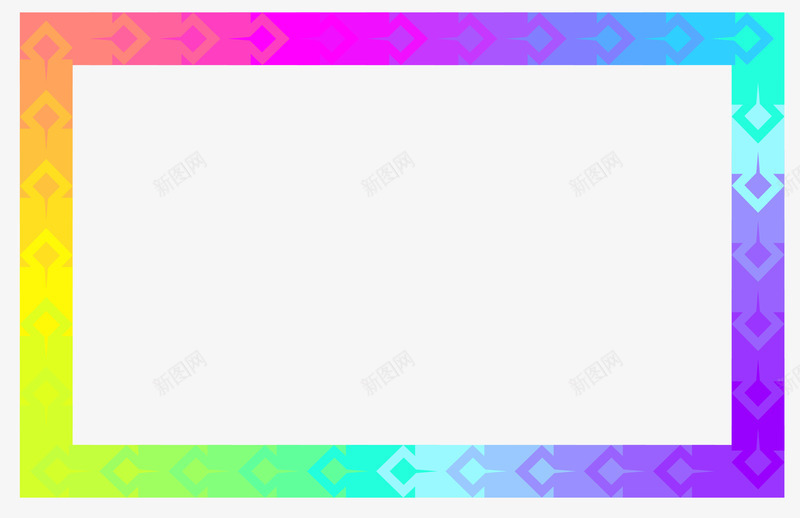 荧光色卡通风格边框png免抠素材_88icon https://88icon.com 卡通边框 时尚边框 时髦的边框 时髦边框 矢量边框 荧光色 边框