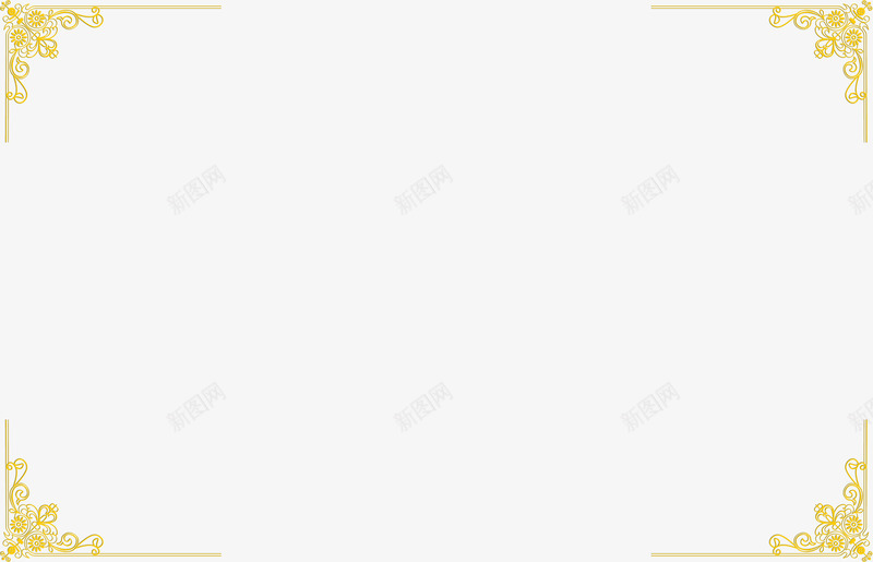 手绘共同色花纹边框png免抠素材_88icon https://88icon.com 共同 花纹 边框