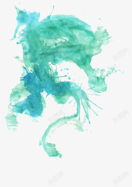 时尚泼墨png免抠素材_88icon https://88icon.com 彩墨 水彩 背景元素