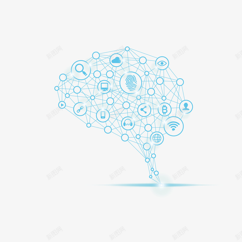 商务背景光效图矢量图ai免抠素材_88icon https://88icon.com 商务背景光效 数码 新图网 电子 科技 线条 蓝光 矢量图