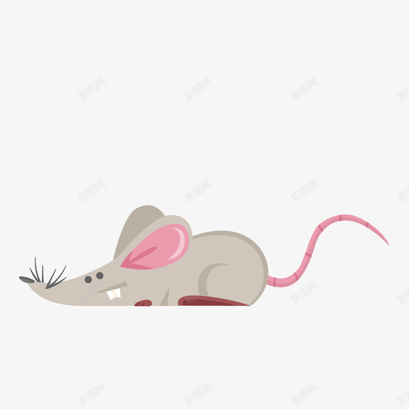 精致创意卡通老鼠矢量图eps免抠素材_88icon https://88icon.com 动物 卡通 图案 小清新 彩色 清新 生物 简约 粉色 老鼠 鼠 矢量图