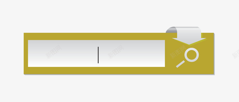 跳转页面png免抠素材_88icon https://88icon.com ai矢量文件 放大镜 暂无 查询 跳转页面 黄色搜索框