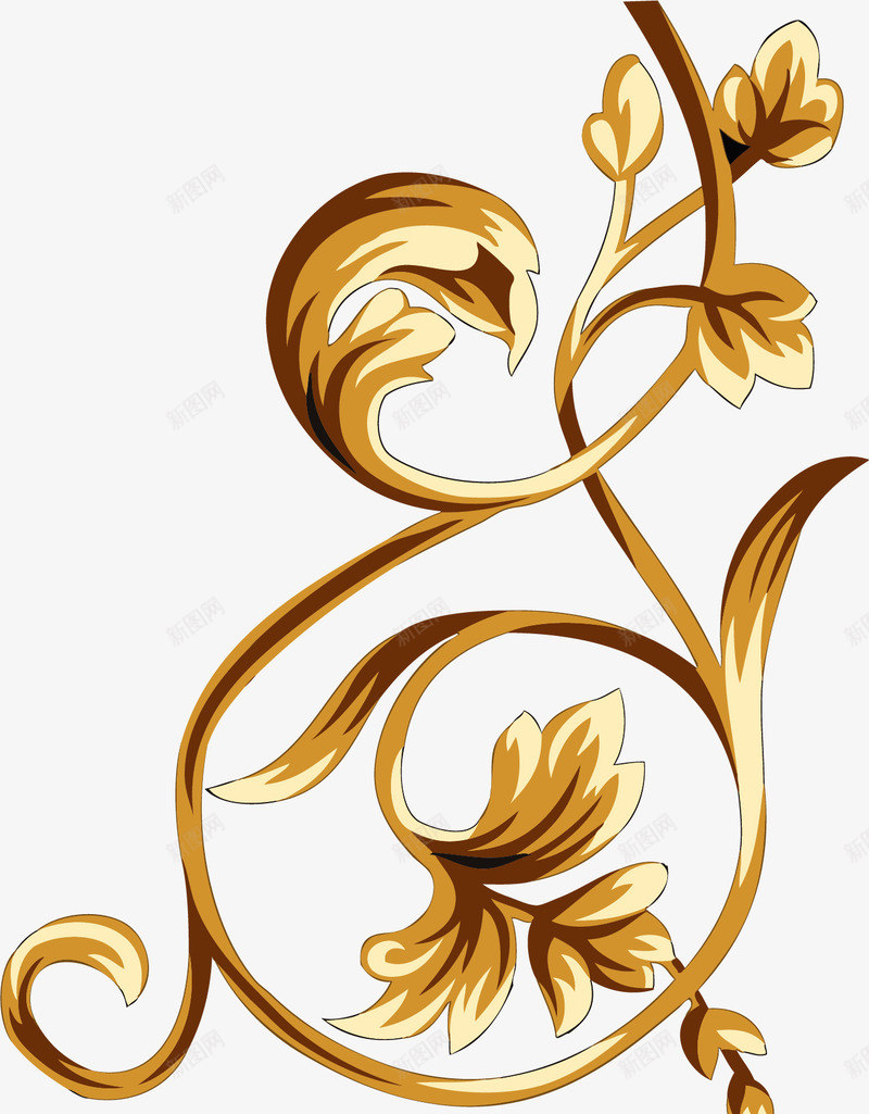 卡通手绘金色花朵矢量图ai免抠素材_88icon https://88icon.com 手绘 手绘花朵 淡雅 花朵 花朵装饰 花瓣 花瓣矢量图 花瓣装饰 金色花朵 矢量图