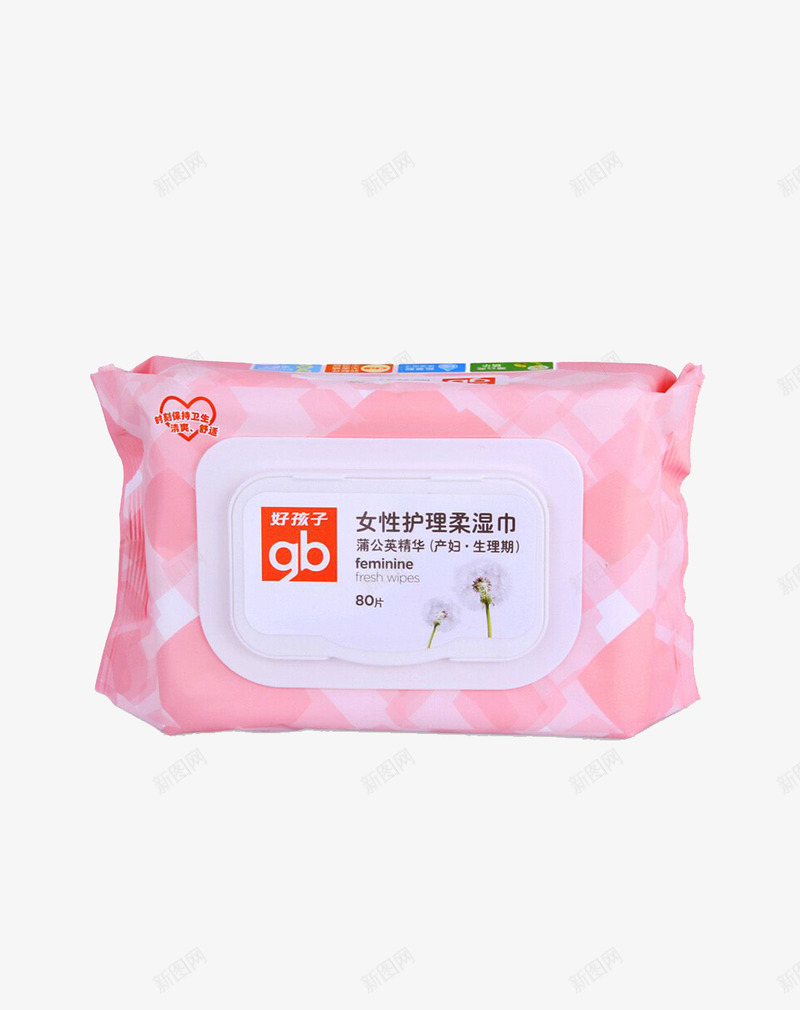 好孩子女性护理柔湿巾80Ppng免抠素材_88icon https://88icon.com 产品实物 女性护理 好孩子女性护理柔湿巾80P 湿巾