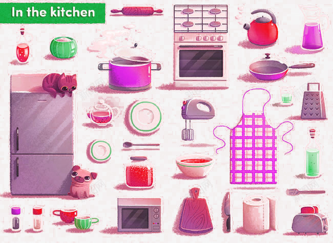 儿童读物厨房插图png免抠素材_88icon https://88icon.com 儿童读物插图 幼儿教育 幼教书籍 手绘儿童插画 插图设计 装饰卡通画
