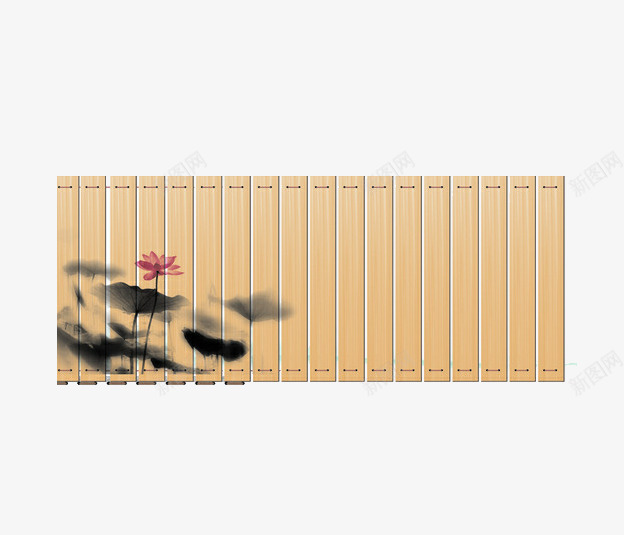 荷花竹简png免抠素材_88icon https://88icon.com 书卷 书卷图案 古风 古风ppt背景 古风书卷 竹简 荷花
