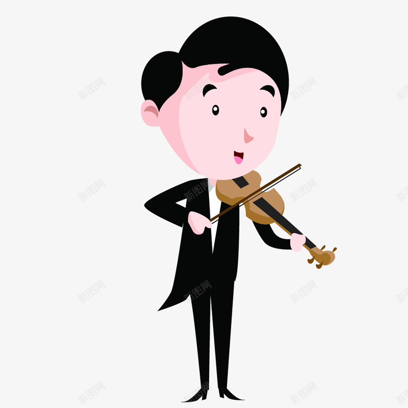 儿童乐器演奏png免抠素材_88icon https://88icon.com 小提琴 演奏 男士
