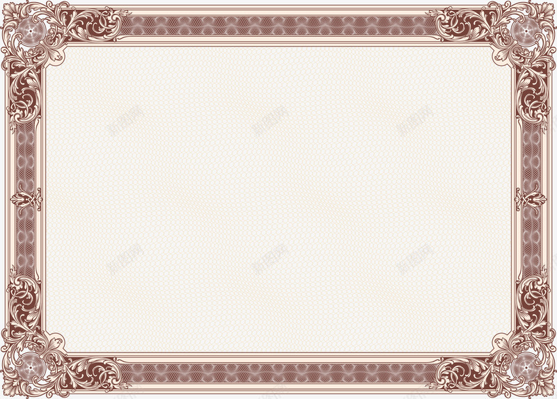 荣誉证书边框花纹png免抠素材_88icon https://88icon.com 图片 花纹 荣誉 荣誉证书排版 证书 边框