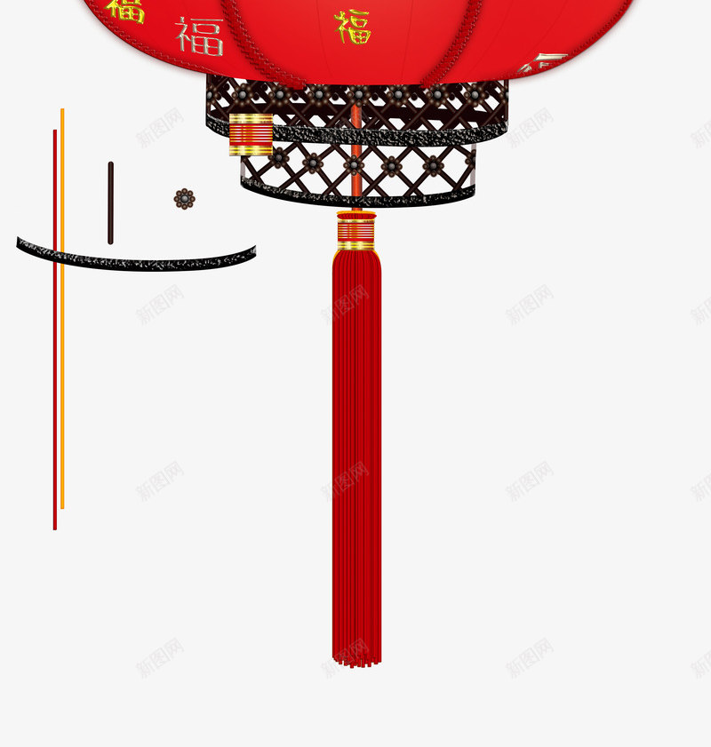 中国灯饰png免抠素材_88icon https://88icon.com 中秋灯 大红灯 灯笼 节日灯