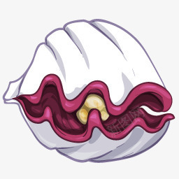 卡通白色贝壳蛤蜊png免抠素材_88icon https://88icon.com 卡通 手绘蛤蚌 白色 蛤蜊 贝壳