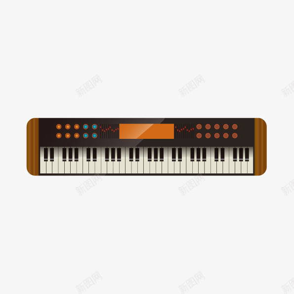 电子钢琴键盘矢量图ai免抠素材_88icon https://88icon.com png免费下载 png矢量源文件 png素材库 乐器 免费png 电子琴 电子钢琴 键盘 音乐键盘 矢量图