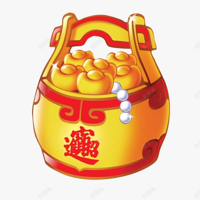 年货唯美创意精美礼盒礼包png免抠素材_88icon https://88icon.com 中国风 创意 唯美 年货 礼包 礼盒 精美 红色 金黄色