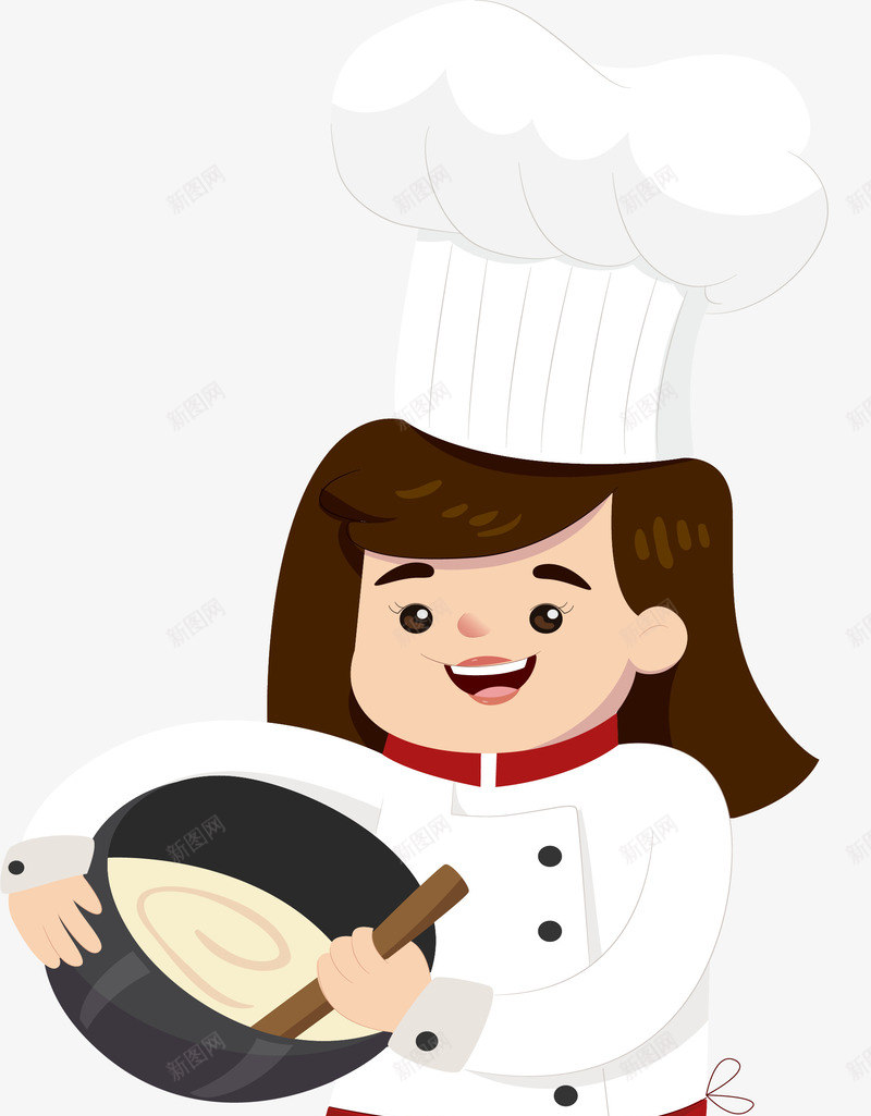 卡通女厨师png免抠素材_88icon https://88icon.com 卡通手绘 卫生 厨娘 厨师 女子 烘培 烹饪 面团 食品
