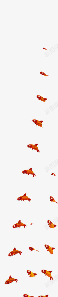 白色背景下徜徉的两条小鱼png免抠素材_88icon https://88icon.com 徜徉 白色 背景