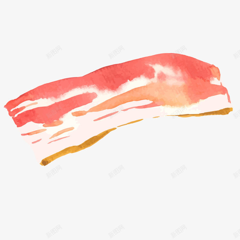 红色纹理水墨肉类元素png免抠素材_88icon https://88icon.com 层次 水墨 红色 纹理 美食 质感 食物