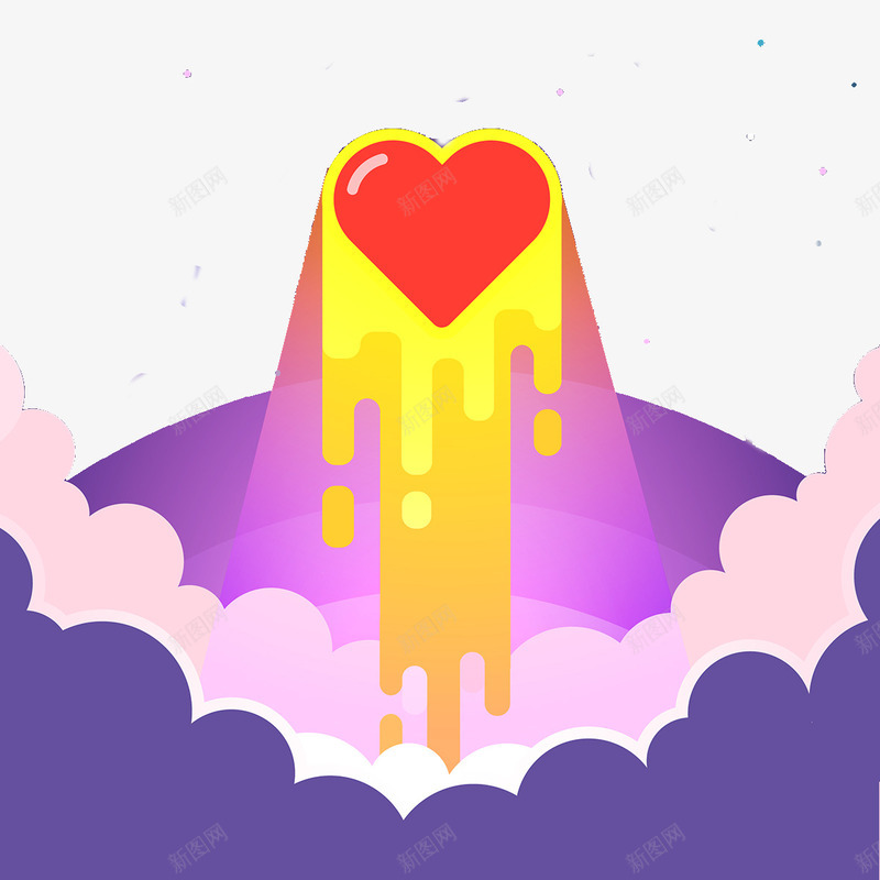 卡通爱心火箭png免抠素材_88icon https://88icon.com H5页面素材 卡通 发射 扁平 扁平化 扁平文化 扁平素材 火热的心 火箭 爱心 电商卡通 网页设计卡通