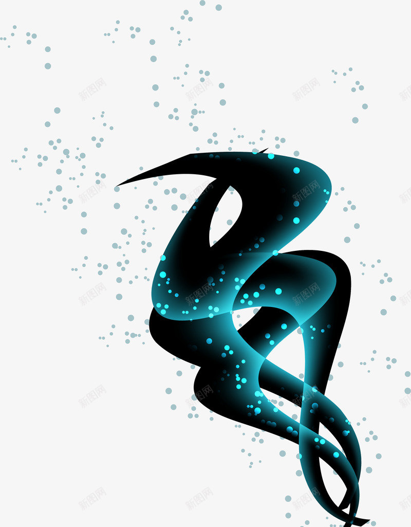 梦幻蓝色星河png免抠素材_88icon https://88icon.com 唯美星星 小清新 梦幻星星 简约圆点 蓝色圆点 蓝色星河