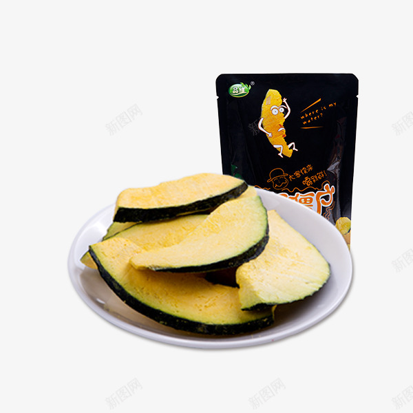冻干南瓜png免抠素材_88icon https://88icon.com 包装 小吃 干货 年货 绿色 美味 蔬菜水果 零食 黄色 黑色