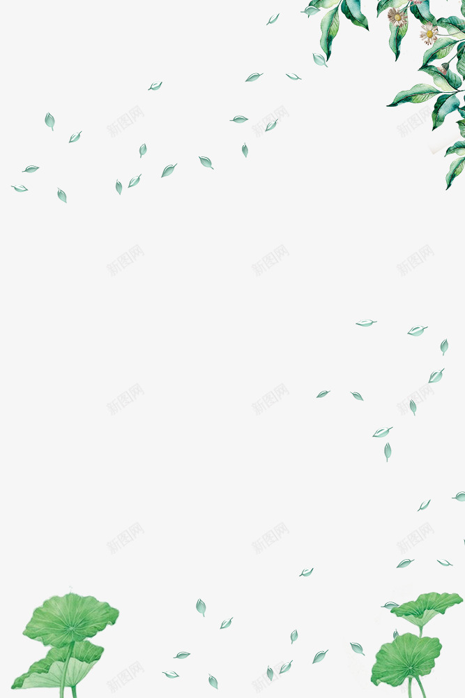 二十四节气之立夏荷叶树叶边框psd免抠素材_88icon https://88icon.com 24节气 二十四节气 传统节日 传统节气 夏天 夏季 树叶 立夏 立夏节气 立夏节气海报 荷叶