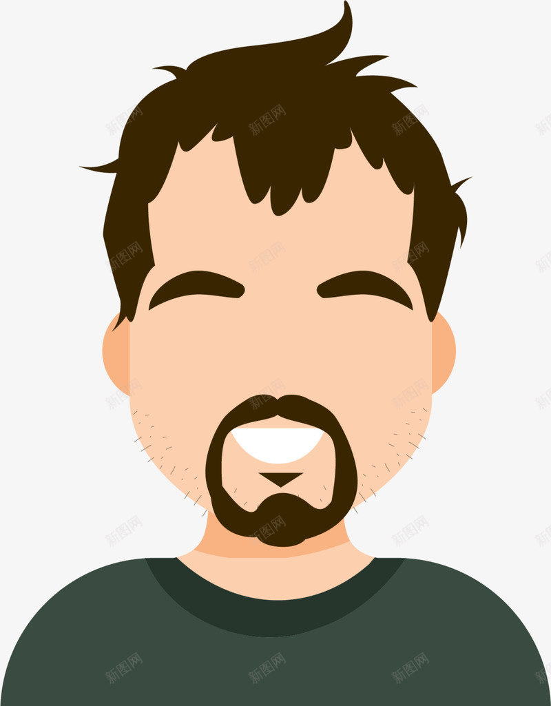 留胡子的中年大叔png免抠素材_88icon https://88icon.com 中年大叔 中年男人 开心 留胡子 笑嘻嘻 笑脸