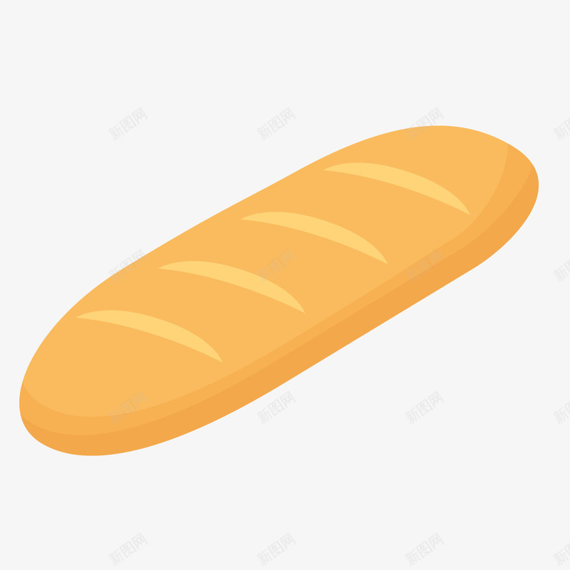 卡通面包矢量图ai免抠素材_88icon https://88icon.com 创意卡通 卡通 卡通插图 插图 法式面包 面包 矢量图