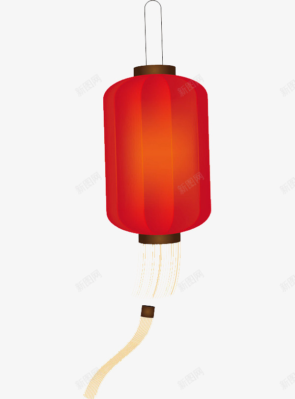 一盏灯笼png免抠素材_88icon https://88icon.com 卡通 手绘 灯笼 立面图 简笔 红色的 线条