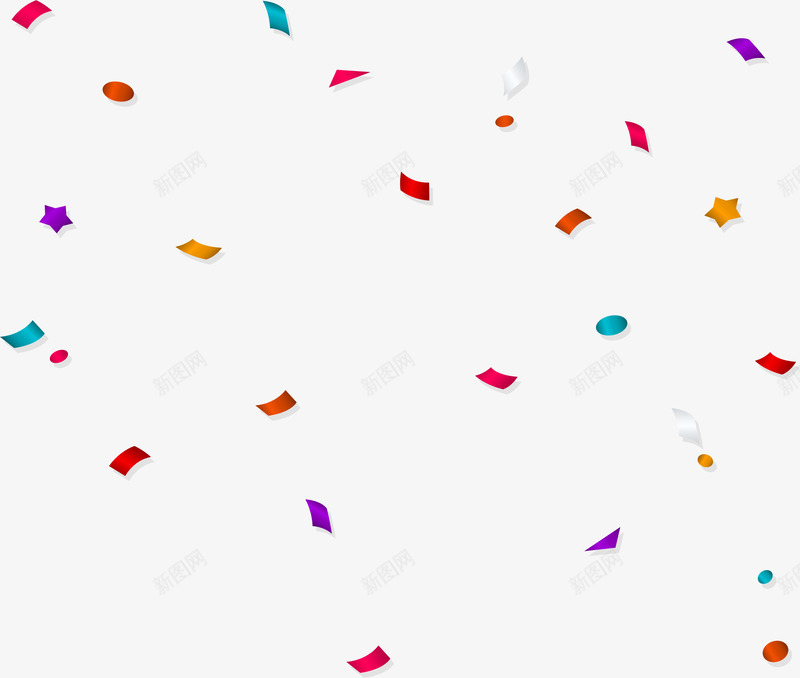 手绘多彩彩带png免抠素材_88icon https://88icon.com 唯美 喜庆 多彩 小清新 庆祝 彩带 手绘 飘落