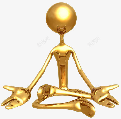 禅修png免抠素材_88icon https://88icon.com 珠宝 财富 金子 金色
