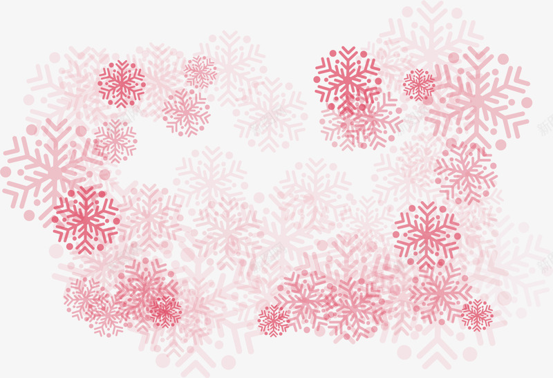 红色雪花背景png免抠素材_88icon https://88icon.com winter 冬天 冬季 寒冬 漂浮雪花 红色雪花 飘雪