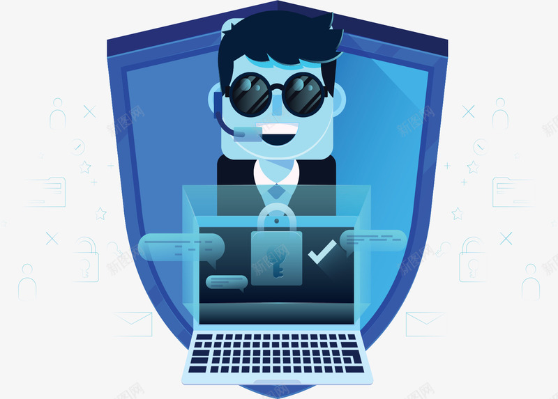 黑客科学采集数据矢量图ai免抠素材_88icon https://88icon.com 人物 墨镜 矢量图 科学数据 科学采集数据 采集数据 采集数据的来源 采集科学数据 黑客小人