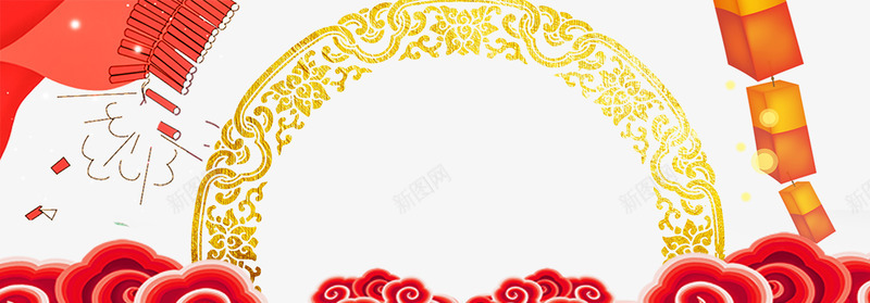烫金2019猪年灯笼祥云banner背景psd免抠素材_88icon https://88icon.com 2019 中国风 传统节日 元旦 喜庆 新年快乐 新春 烫金 猪年 红色