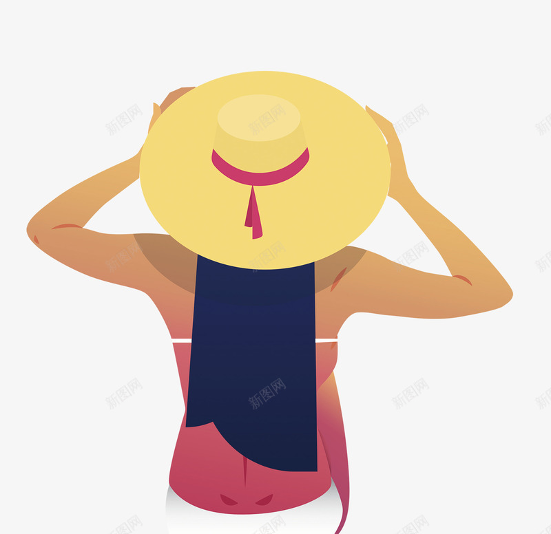 卡通手绘夏季小女孩背影png免抠素材_88icon https://88icon.com 卡通 卡通手绘夏季小女孩背影设计 夏季 小女孩 手绘 背影 设计