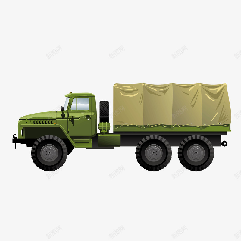 军队绿皮车帐篷车汽车png免抠素材_88icon https://88icon.com 军队 帐篷车 汽车 绿皮车