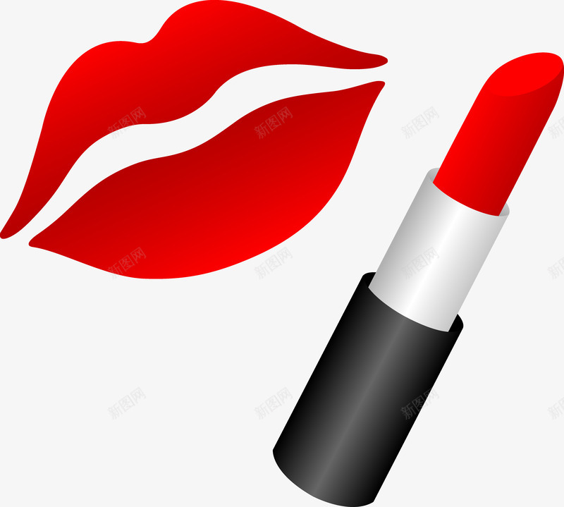 女士化妆品口红png免抠素材_88icon https://88icon.com 化妆品 口红 女士 涂抹 红唇