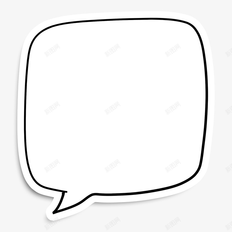 方形对话气泡png免抠素材_88icon https://88icon.com 免费png素材 对话气泡 方形 装饰图案