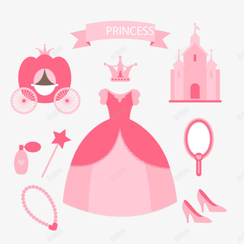 南瓜车png免抠素材_88icon https://88icon.com 城堡 灰姑娘南瓜马车 童话 粉色 高跟鞋