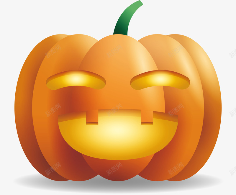开心大笑的南瓜头png免抠素材_88icon https://88icon.com 万圣节 万圣节南瓜头 南瓜头 南瓜灯 开心大笑 矢量png