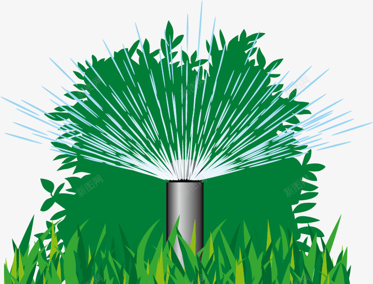 喷灌节水装置png免抠素材_88icon https://88icon.com 喷灌 环保 节水