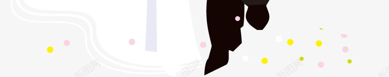 卡通婚纱照png免抠素材_88icon https://88icon.com 卡通 婚纱照 白裙子 素材