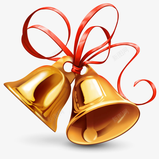 金色卡通圣诞铃铛png免抠素材_88icon https://88icon.com 卡通 圣诞 金色 铃铛