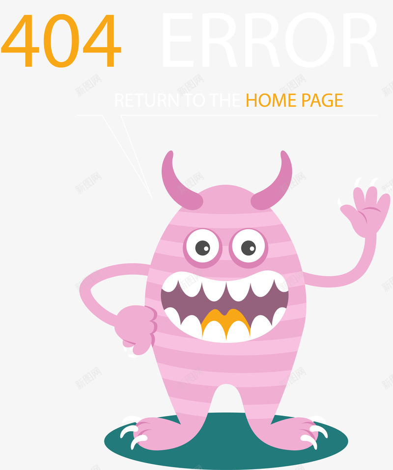 卡通手绘404错误网页插画矢量图ai免抠素材_88icon https://88icon.com 404错误 404页面 报错插画 程序出错图案 网站报错 网站错误 矢量图