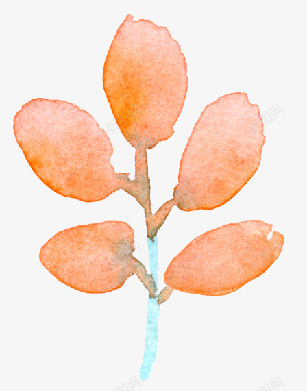 橙色水墨花蕊图案png免抠素材_88icon https://88icon.com 水彩花朵 淡雅花卉装饰图案 花卉绘画书法 花朵水墨画