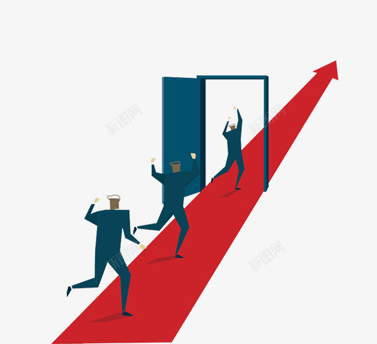 卡通png免抠素材_88icon https://88icon.com 入口 入口图 兴奋 奔跑 男人 红毯 道路