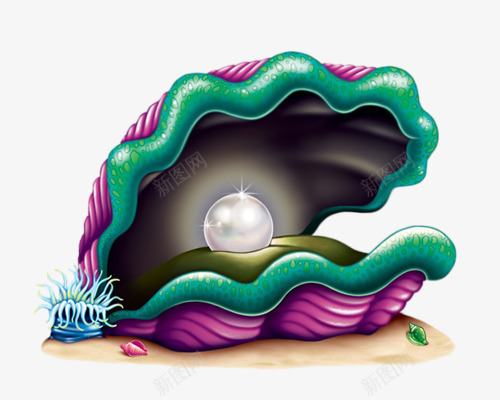 闪耀珍珠png免抠素材_88icon https://88icon.com 海洋 生物 贝壳